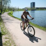 11.05.2021. Kielce. Ścieżka rowerowa wokół zalewu kieleckiego / Wiktor Taszłow / Radio Kielce
