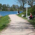 11.05.2021. Kielce. Ścieżka rowerowa wokół zalewu kieleckiego / Wiktor Taszłow / Radio Kielce