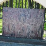 11.05.2021. Kielce. Wystawa plenerowa „Przeszłość przyszłości. Dzieła sztuki z kolekcji Muzeum Książąt Czartoryskich w Krakowie” / Wiktor Taszłow / Radio Kielce