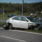 12.05.2021. Radkowice. Wypadek na S7 / Wiktor Taszłow / Radio Kielce