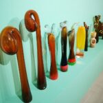 12.05.2021. Kielce. Wystawa ''Szkło z kolekcji BWA Sandomierz'' / Wiktor Taszłow / Radio Kielce