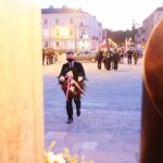 12.05.2021. Kielce. Obchody 86. rocznicy śmierci Marszałka Józefa Piłsudskiego. Na zdjęciu: Janusz Koza - prezes Stowarzyszenia Pamięć i Tradycja / Wiktor Taszłow / Radio Kielce