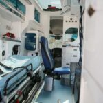 13.05.2021. Kielce. Przekazanie Uzdrowisku Busko-Zdrój karetki specjalistycznej. Na zdjęciu W środku od lewej): Marta Solnica - dyrektor Świętokrzyskiego