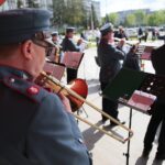 15.05.2021. Kielce. Punkt szczepień przed Świętokrzyskim Urzędem Wojewódzkim / Wiktor Taszłow / Radio Kielce