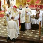 15.05.2021. Kielce. Święcenia diakonatu. Na zdjęciu (w środku): Jan Piotrowski - biskup kielecki / Wiktor Taszłow / Radio Kielce