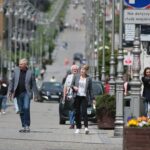 15.05.2021. Kielce. Ludzie bez masek / Wiktor Taszłow / Radio Kielce