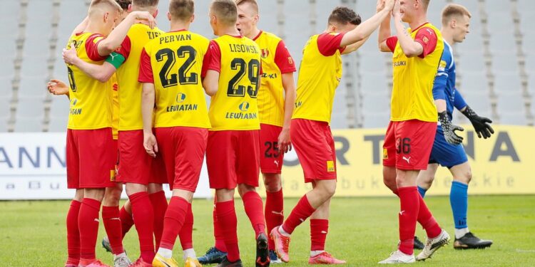 15.05.2021. Kielce. 30. kolejka Fortuna 1 Ligi: Korona Kielce - GKS Bełchatów / Wiktor Taszłow / Radio Kielce