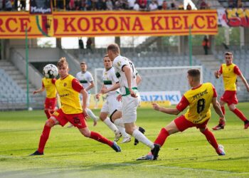 15.05.2021. Kielce. 30. kolejka Fortuna 1 Ligi: Korona Kielce - GKS Bełchatów / Wiktor Taszłow / Radio Kielce