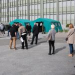 16.05.2021. Kielce. Punkt szczepień przed świętokrzyskim Urzędem Wojewódzkim / Wiktor Taszłow / Radio Kielce