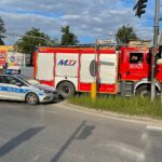 02.06.2021. Kielce. Wypadek na ulicy Krakowskiej / Wiktor Taszłow / Radio Kielce