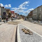 10.06.2021. Końskie. Ulica Piłsudskiego w przebudowie / Magdalena Galas-Klusek / Radio Kielce