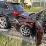 02.06.2021. Kielce. Wypadek na ulicy Krakowskiej / Wiktor Taszłow / Radio Kielce