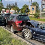 02.06.2021. Kielce. Wypadek na ulicy Krakowskiej / Wiktor Taszłow / Radio Kielce
