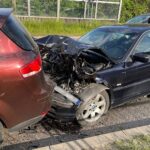 02.06.2021. Kielce. Wypadek na ulicy Krakowskiej / Wiktor Taszłow / Radio Kielce