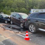 02.06.2021. Kielce. Wypadek na ulicy Krakowskiej / Wiktor Taszłow / Radio Kielce