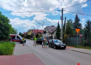 09.06.2021. Kielce. Wypadek na skrzyżowaniu ulicy Czachowskiego i Starowapiennikowej / Aleksandra Kwaśniewska