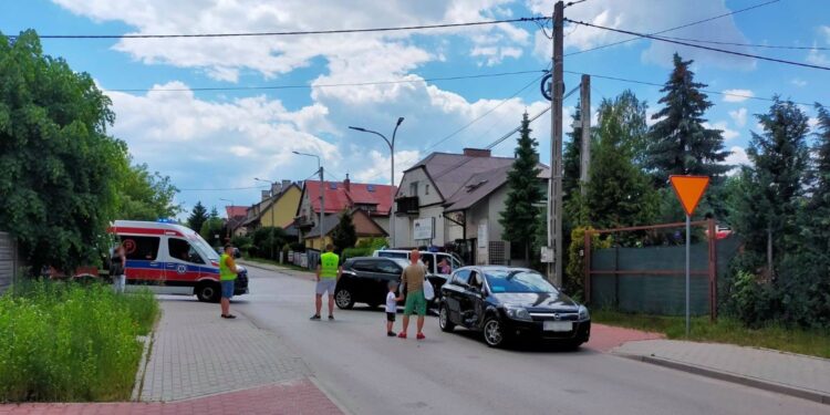 09.06.2021. Kielce. Wypadek na skrzyżowaniu ulicy Czachowskiego i Starowapiennikowej / Aleksandra Kwaśniewska