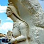 18.06.2021. Wierzbica. Rzeźba św. Barbary / Andrzej Kozera/Facebook