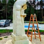 18.06.2021. Wierzbica. Rzeźba św. Barbary / Andrzej Kozera/Facebook