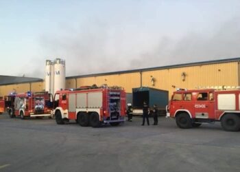 19.06.2021. Kunów. Pożar na terenie jeden z firm przy ul. Kolejowej / Ratownictwo Powiatu Ostrowieckiego/Facebook