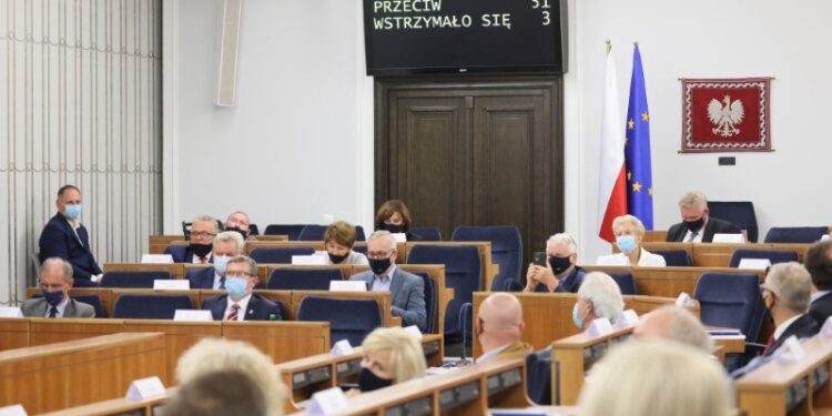 18.06.2021. Warszawa. Senat nie wyraził zgody na powołanie Lidii Staroń na urząd Rzecznika Praw Obywatelskich / PAP/Leszek Szymański