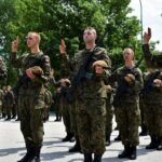 27.06.2021. Kielce. Przysięga świętokrzyskich terytorialsów / ppor. Daniel Woś / Zespół prasowy 10. Świętokrzyskiej Brygady OT