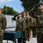 27.06.2021. Kielce. Przysięga świętokrzyskich terytorialsów / ppor. Daniel Woś / Zespół prasowy 10. Świętokrzyskiej Brygady OT