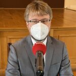 01.06.2021. Sandomierz. Spotkanie z nowym dyrektorem Muzeum Okręgowego w Sandomierzu. Na zdjęciu: dr Mikołaj Getka-Kenig - dyrektor Muzeum Okręgowego w Sandomierzu / Grażyna Szlęzak-Wójcik / Radio Kielce