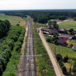 21.06.2021. Czarnca, Włoszczowa. Budowa łącznicy kolejowej Czarnca - Włoszczowa Północ / Jarosław Kubalski / Radio Kielce