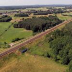 21.06.2021. Czarnca, Włoszczowa. Budowa łącznicy kolejowej Czarnca - Włoszczowa Północ / Jarosław Kubalski / Radio Kielce