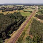 21.06.2021. Czarnca, Włoszczowa. Budowa łącznicy kolejowej Czarnca - Włoszczowa Północ / Jarosław Kubalski / Radio Kielce