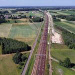 21.06.2021. Czarnca, Włoszczowa. Budowa łącznicy kolejowej Czarnca - Włoszczowa Północ / Jarosław Kubalski / Radio Kielce