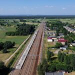 21.06.2021. Czarnca, Włoszczowa. Budowa łącznicy kolejowej Czarnca - Włoszczowa Północ / Jarosław Kubalski / Radio Kielce