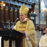 03.06.2021. Sandomierz. Uroczystość Bożego Ciała. Na zdjęciu biskup Krzysztof Nitkiewicz / Grażyna Szlęzak-Wójcik / Radio Kielce