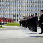 17.06.2021. Kielce. Uroczyste przekazanie samochodów ratowniczo-gaśniczych i wręczenie promes na zakup kolejnych dla jednostek PSP i OSP z regionu świętokrzyskiego / Piotr Kwaśniewski / Radio Kielce