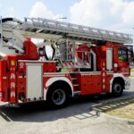 17.06.2021. Kielce. Uroczyste przekazanie samochodów ratowniczo-gaśniczych i wręczenie promes na zakup kolejnych dla jednostek PSP i OSP z regionu świętokrzyskiego / Piotr Kwaśniewski / Radio Kielce