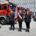 17.06.2021. Kielce. Uroczyste przekazanie samochodów ratowniczo-gaśniczych i wręczenie promes na zakup kolejnych dla jednostek PSP i OSP z regionu świętokrzyskiego / Piotr Kwaśniewski / Radio Kielce