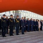 17.06.2021. Kielce. Uroczyste przekazanie samochodów ratowniczo-gaśniczych i wręczenie promes na zakup kolejnych dla jednostek PSP i OSP z regionu świętokrzyskiego / Piotr Kwaśniewski / Radio Kielce