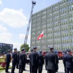 17.06.2021. Kielce. Uroczyste przekazanie samochodów ratowniczo-gaśniczych i wręczenie promes na zakup kolejnych dla jednostek PSP i OSP z regionu świętokrzyskiego / Piotr Kwaśniewski / Radio Kielce