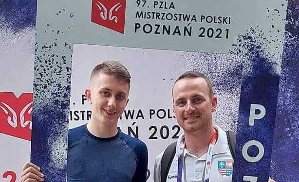 Na zdjęciu (od lewej): Jakub Sobura–Durma i Paweł Tietierin - trener kieleckich lekkoatletów / arch. prywatne