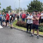 11.06.2021. Starachowice. Pikieta przed MAN-em / Anna Głąb / Radio Kielce