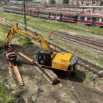 28.06.2021. Skarżysko-Kamienna. Rozpoczęcie budowy tunelu pod torami / Anna Głąb / Radio Kielce