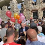 06.06.2021. Ujazd. Dzień Dziecka na Zamku Krzyżtopór. Na zdjęciu (w środku): Krzysztof Lipiec - lider świętokrzyskich struktur PiS / Anna Głąb / Radio Kielce