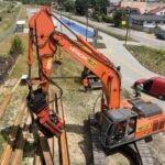 28.06.2021. Skarżysko-Kamienna. Rozpoczęcie budowy tunelu pod torami / Anna Głąb / Radio Kielce