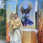 03.06.2021. Starachowice. Uroczystość Bożego Ciała. Procesja w parafii Świętej Trójcy. Na zdjęciu: ks. Maciej Szymański / Anna Głąb / Radio Kielce