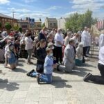 03.06.2021. Starachowice. Uroczystość Bożego Ciała. Procesja w parafii Świętej Trójcy / Anna Głąb / Radio Kielce