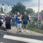 11.06.2021. Starachowice. Pikieta przed MAN-em / Anna Głąb / Radio Kielce