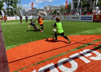 14.06.2021. Kielce. Turniej piłkarski „Piątki na Rynku Sport CK 2021” / Piotr Kwaśniewski / Radio Kielce