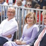 28.06.2021. Kielce. Otwarcie kompleksu sportowego przy Centrum Sportu Politechniki Świętokrzyskiej. Na zdjęciu (od lewej): Piotr Wawrzyk - wiceminister sprawiedliwości, Anna Krupka - wiceminister kultury, dziedzictwa narodowego i sportu, Krzysztof Słoń - senator PiS / Jarosław Kubalski / Radio Kielce