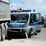 14.06.2021. Kielce. Wypadek z udziałem radiowozu / Wiktor Taszłow / Radio Kielce